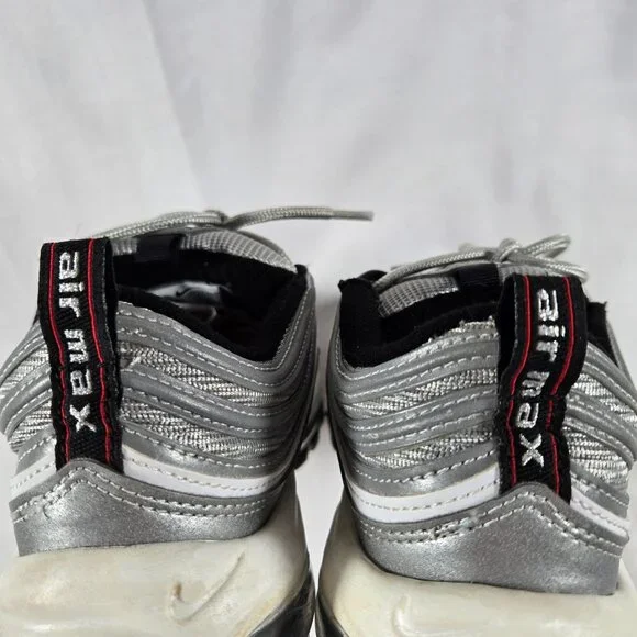 Nike Air Max 97 OG‎ Silver Bullet 2022 Metallic Sneakers Women's 9 - Picture 6 of 8